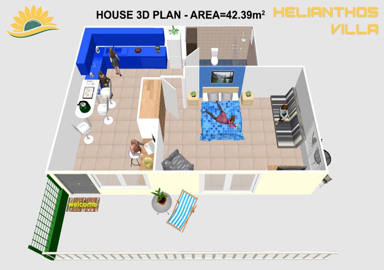 Helianthos Villa - Apartment No3 Καβάλα Εξωτερικό φωτογραφία